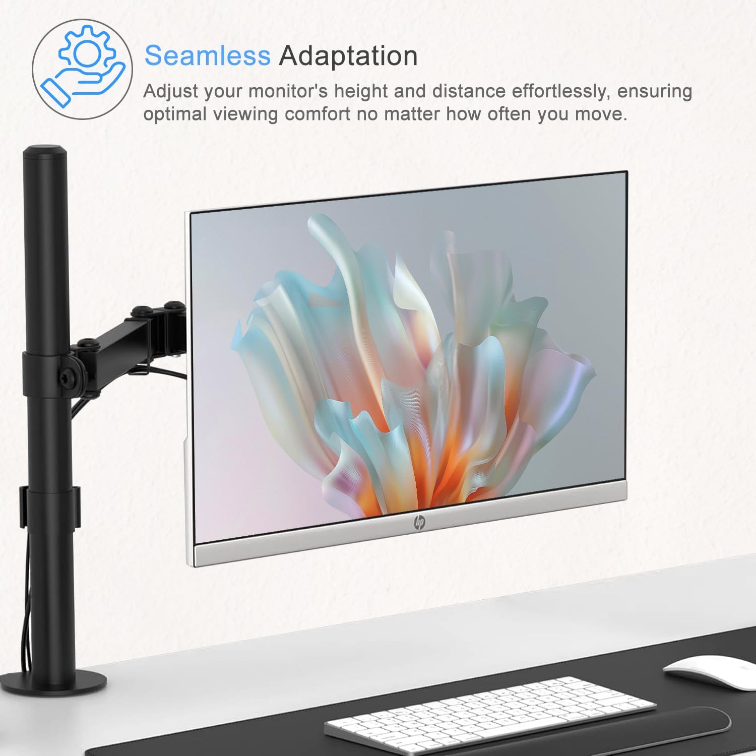 IFCASE Quick Attach VESA Adapter for HP Monitors 27er, 27es, 27ea, 25er, 25es, 24ea, 24es, 23er, 23es, 22er, 22es, 22f, 23f, 24f, 25f, 27f, 27fw (Black) 2 Packs