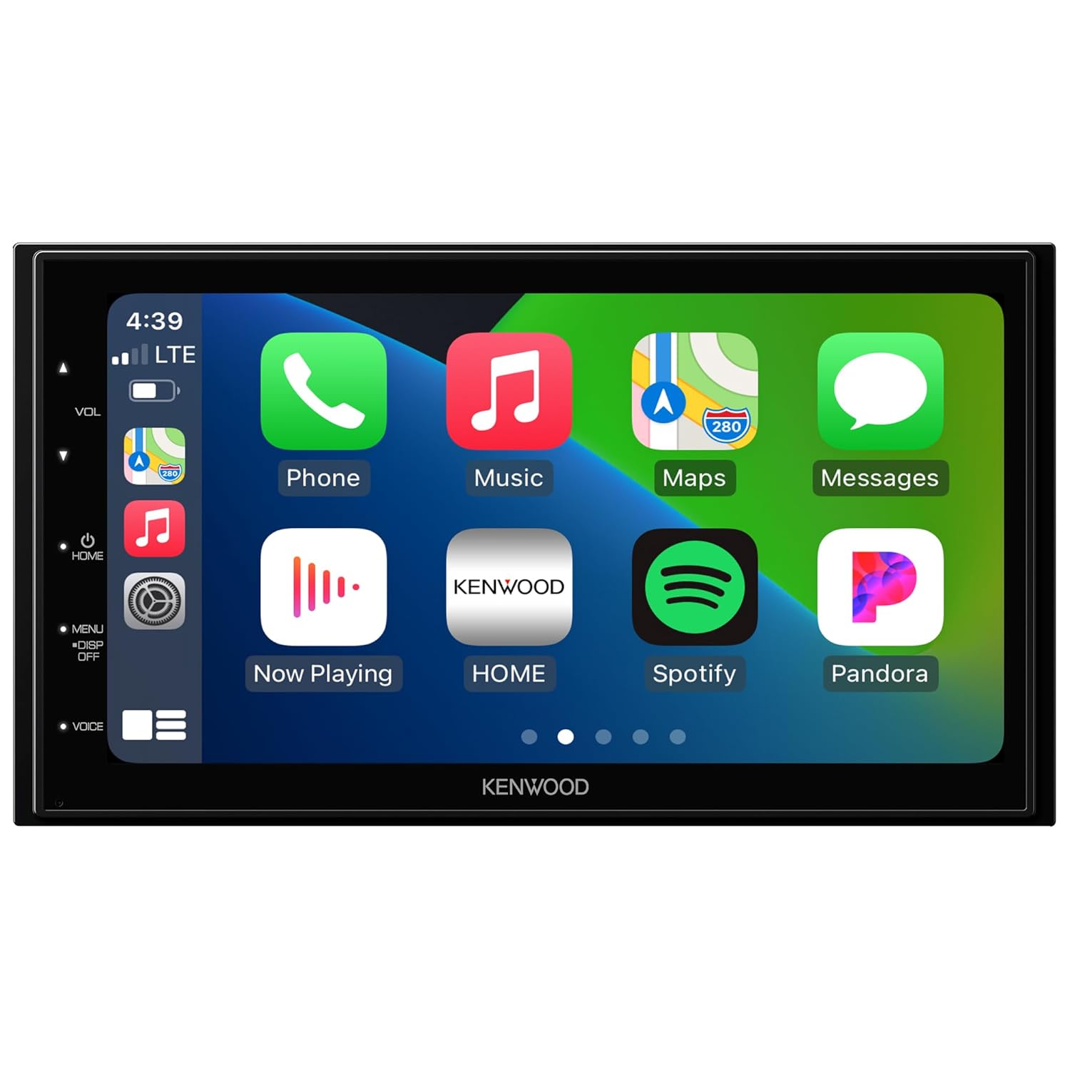 KENWOOD DMX5020S Digital Car Stereo 45W x 4-Ch Apple CarPlay Android Auto Compatible Bluetooth-Enabled Head Unit with 6