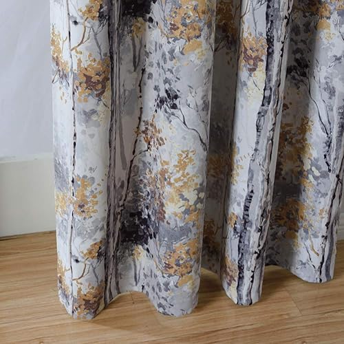 Miniatura 6 de Kotile - Cortinas opacas con ojales superiores y diseño impreso, 2 paneles aislados térmicamente para ventanas de sala