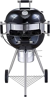 Home SH-613 Deluxe Round Charcoal Grill With Pizza oven accessory Dia 58 cm Cooking Grid