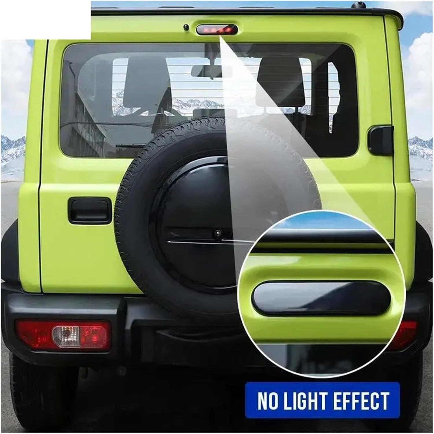 Car High Mounted Brake Light ABS Decoration Cover Compatible With 2019 Up Suzuki Jimny Accesorios Smocked Black Cars Exterior Accessories