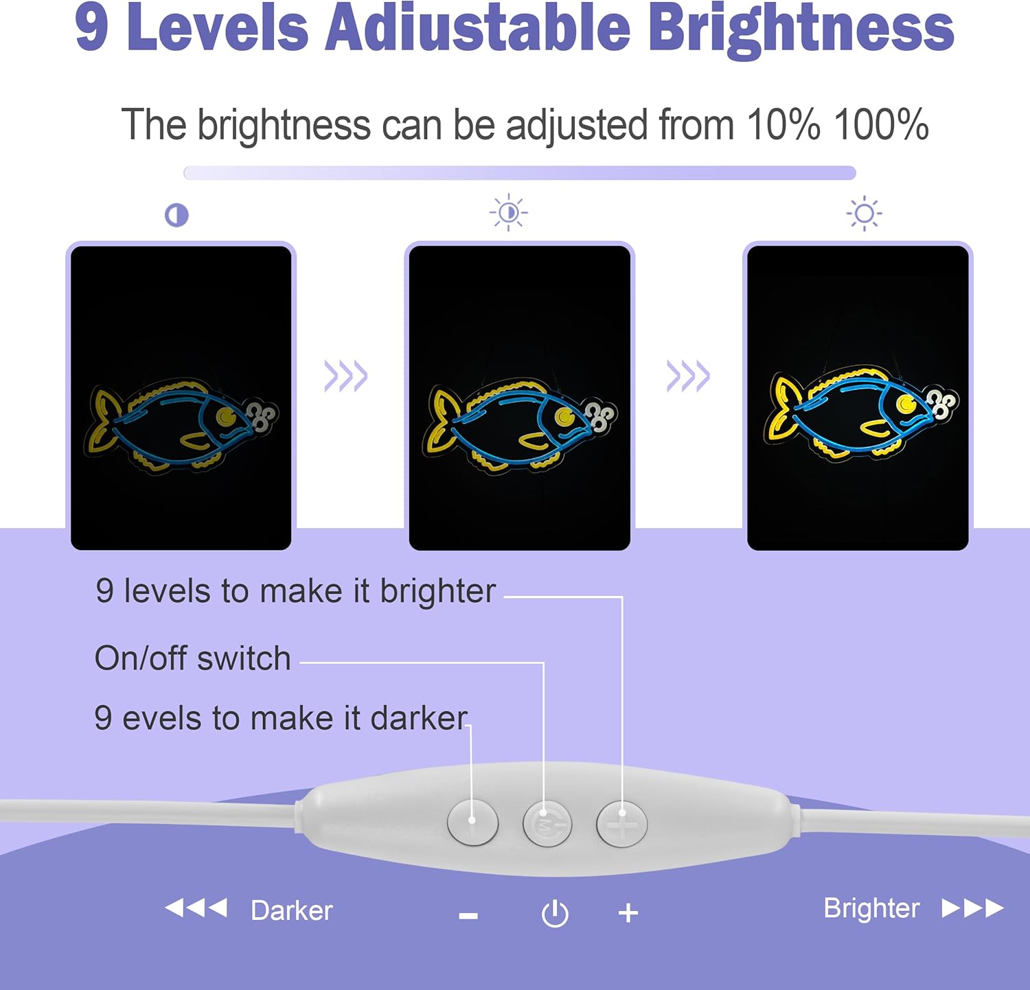 Fish Neon Sign Night light for Bar Club Bedroom Hotel Pub Cafe Wedding Birthday Party Gifts - Image 4