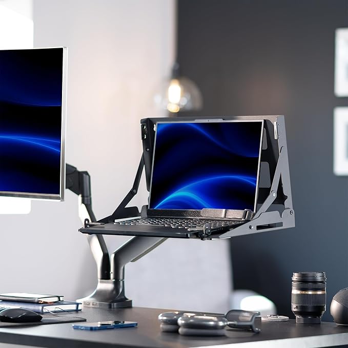 Soporte abatible VIVO para laptop 13-17" montaje pared/VESA, negro miniatura 2