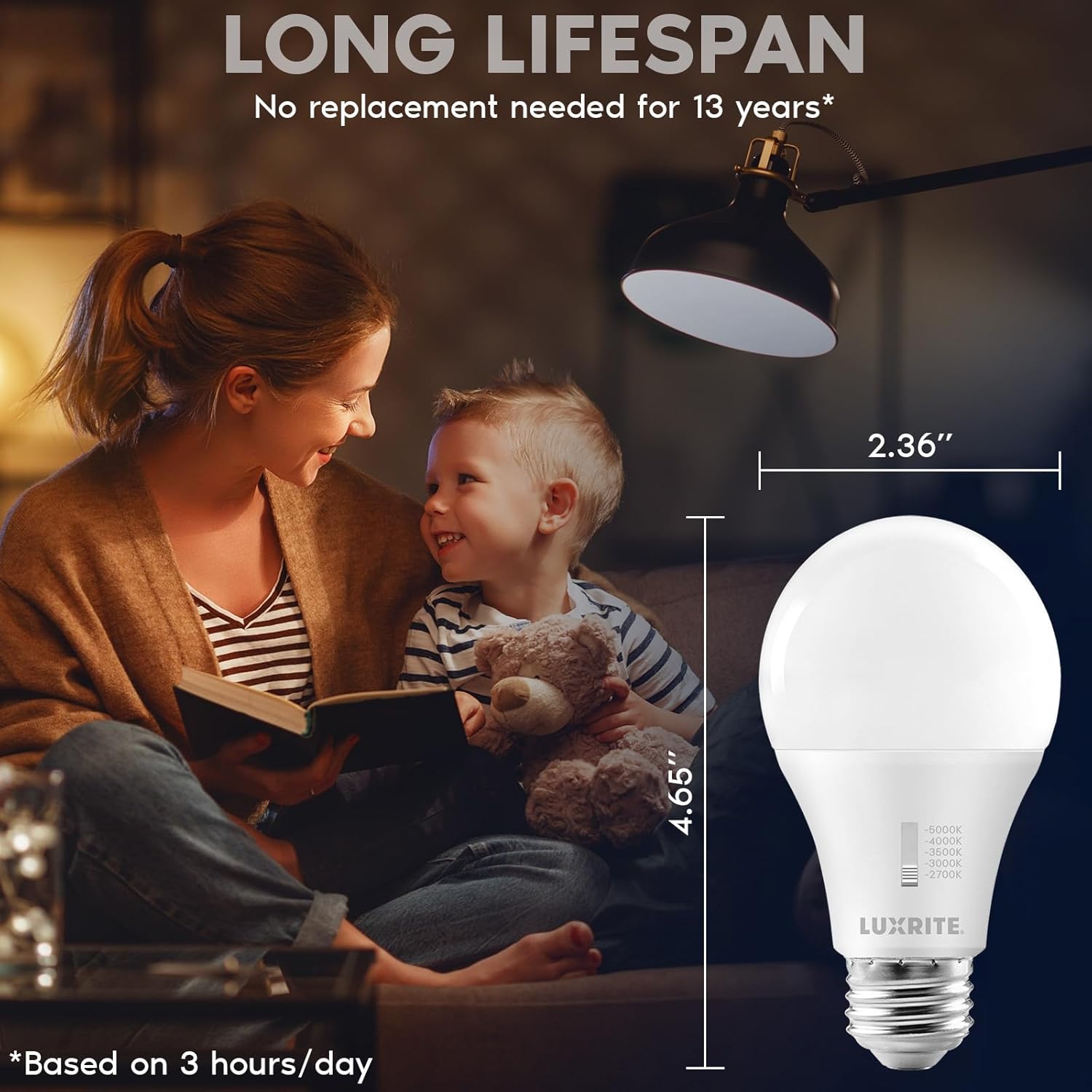 Luxrite White Dimmable LED Light Bulbs 75-Watt Equivalent