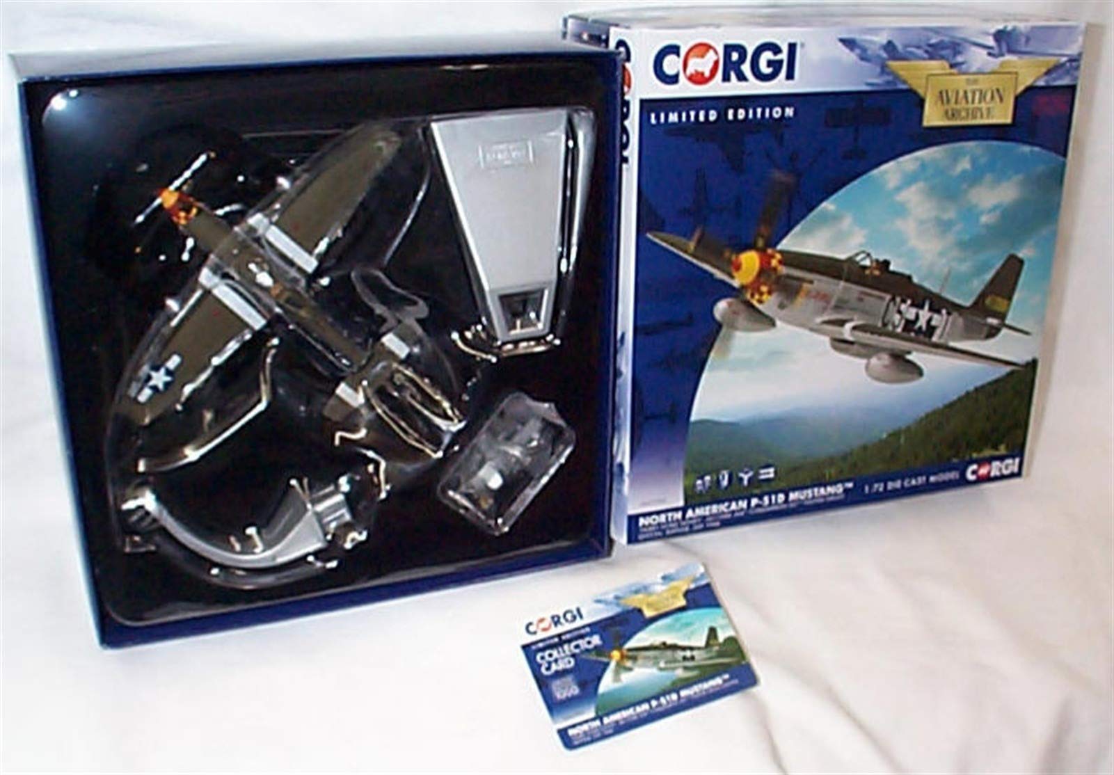 Corgi aviation archive North American P-51D Mustang 'Hurry Home Honey' Suffolk aircraft 1:72 scale limited edition diecast model