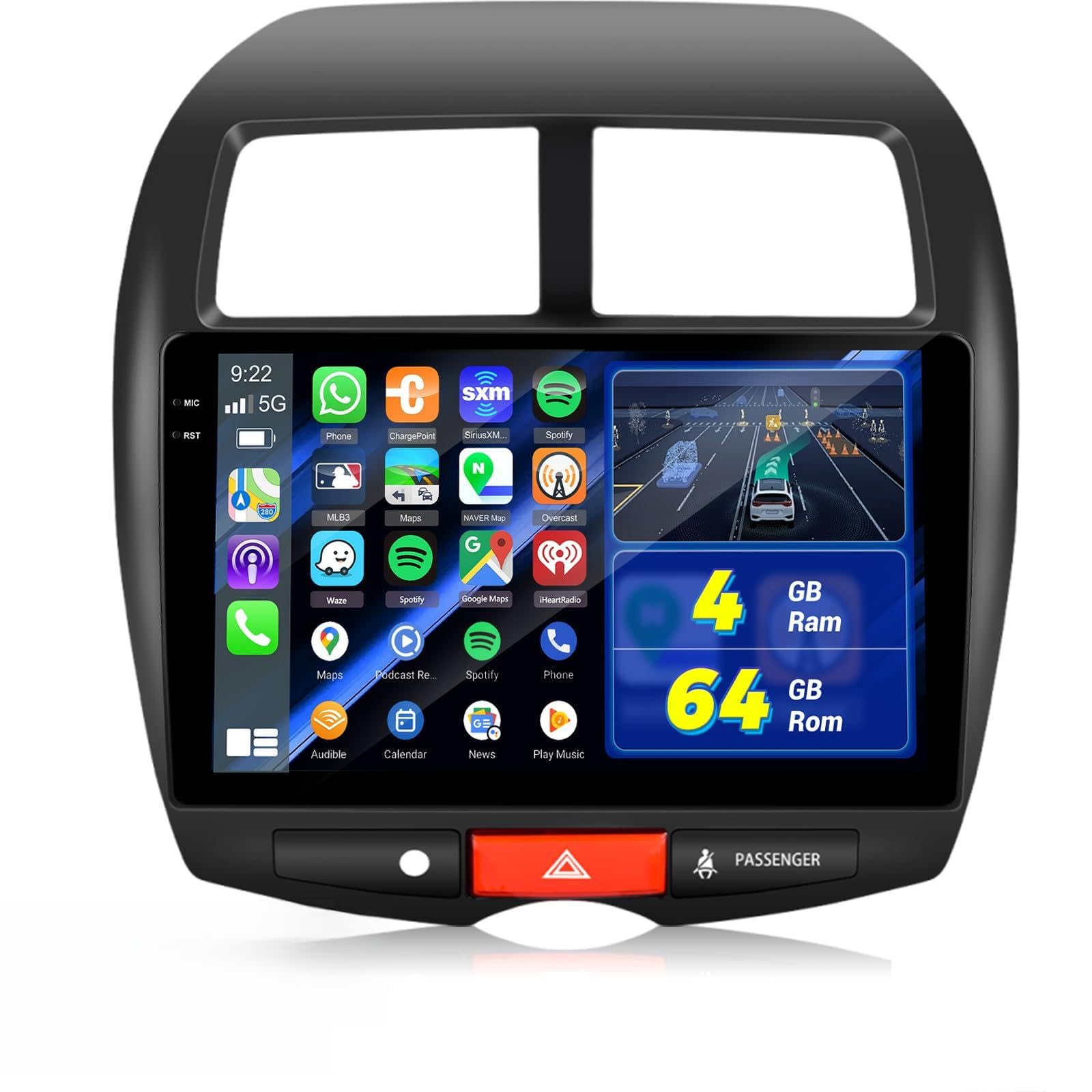 Radio para coche para Citroen C4 2007-2013 con GPS, WiFi y cámara de marcha atrás 8