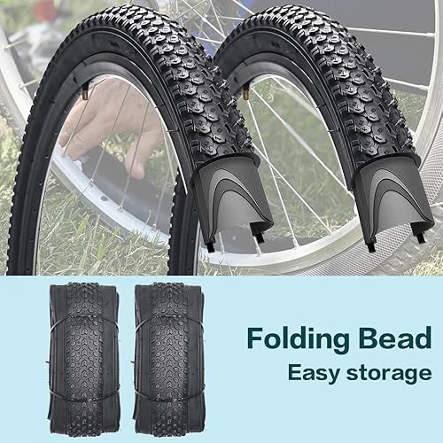 Miniatura 5 de SIMEIQI Neumáticos de bicicleta de 24 pulgadas26 pulgadas, 24 x 2.125, 26 x 2.125, neumáticos de repuesto o tubos interiores AV de 1.260 in válvula