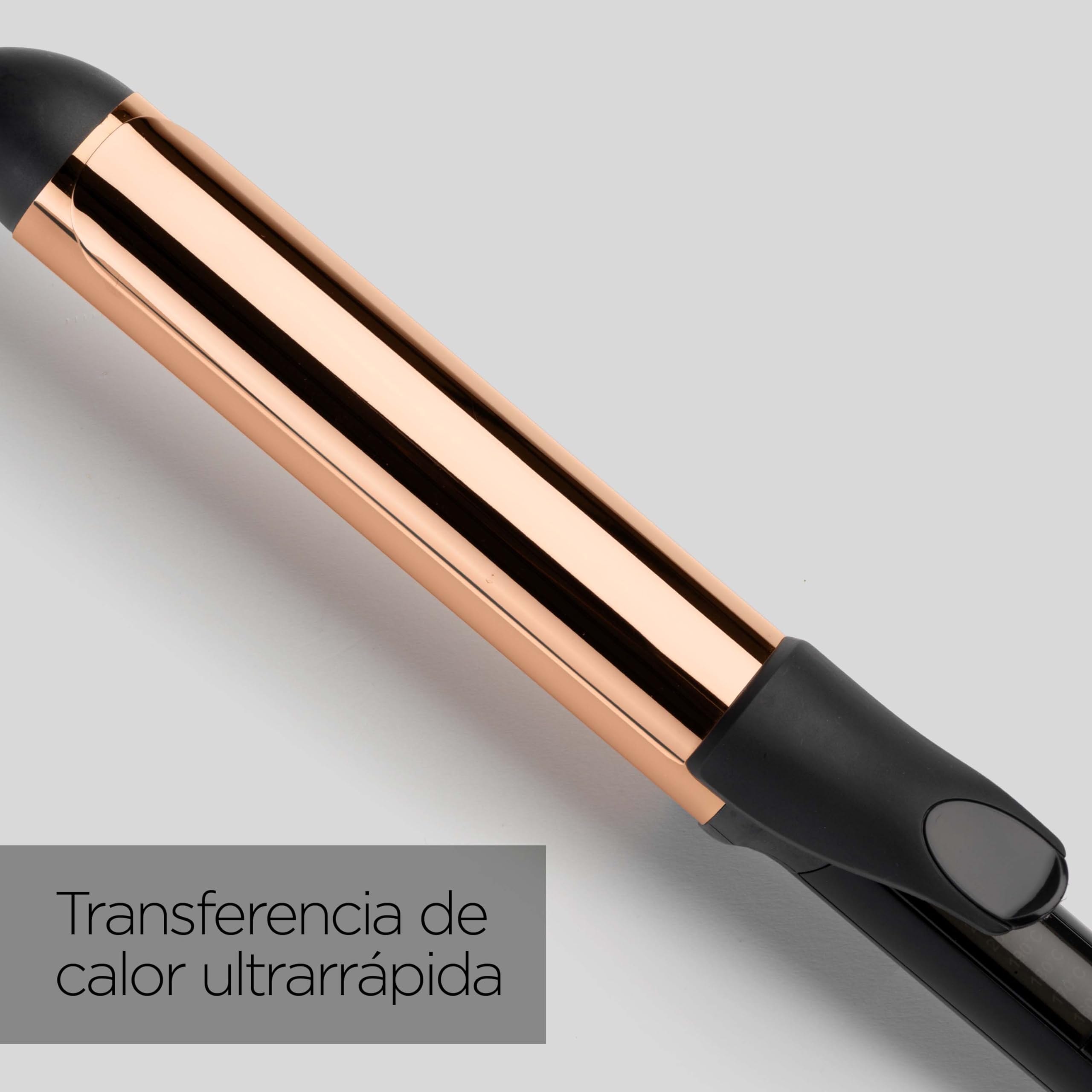 BaByliss C459E Tenacilla Titanium Brilliance 32mm, Rizador de pelo con pinza, Barril extralargo de auténtico Titanio, 6 Temperaturas