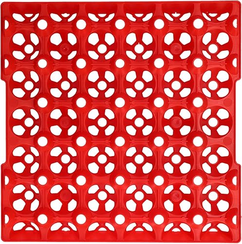 Miniatura 4 de 5 bandejas de plástico para huevos, 30 celdas de plástico para huevos de gallina, cajas de cartón reutilizables para almacenamiento y transporte,