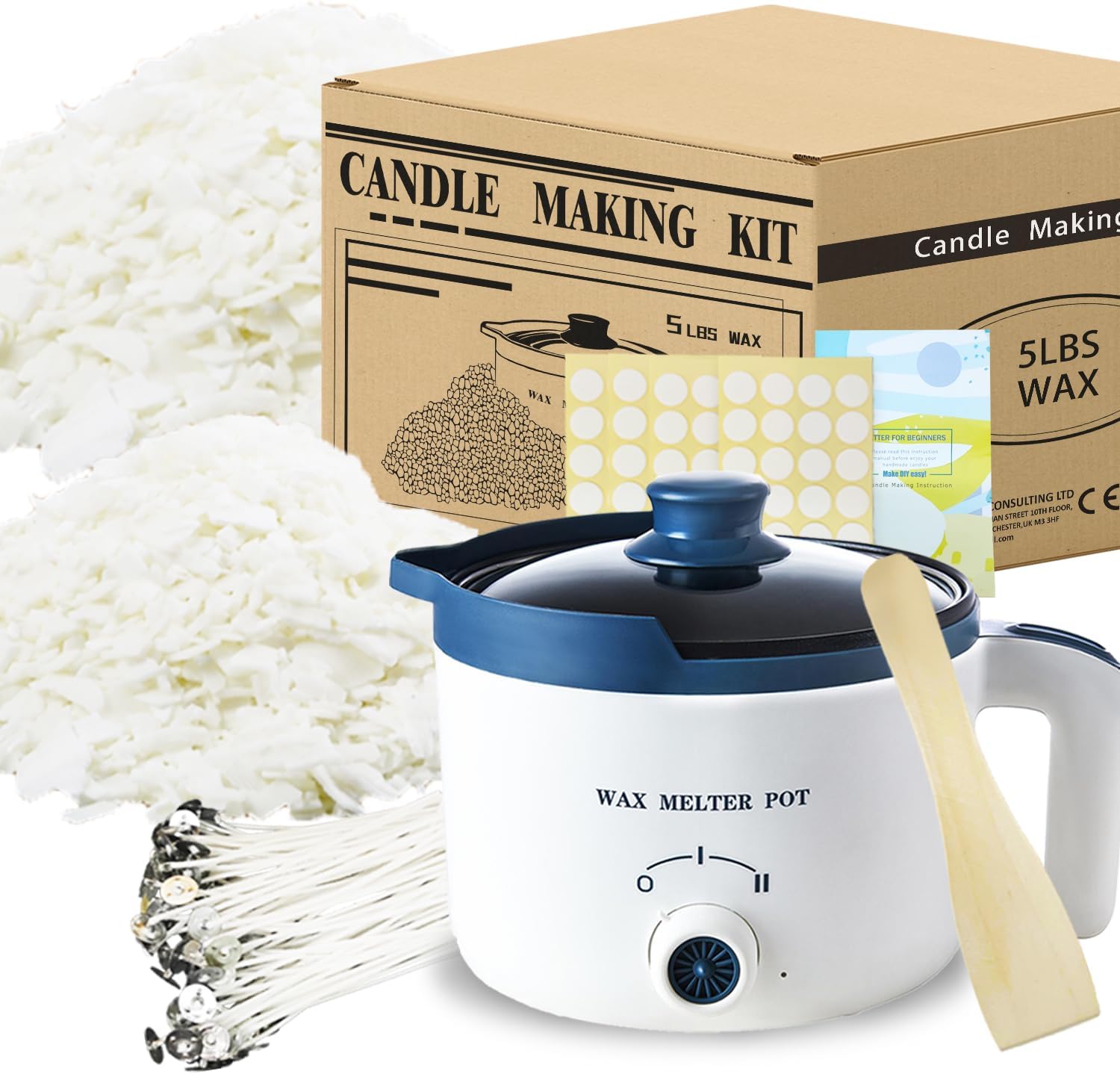 plobiba Soy Candle Making Kit with Electric Wax Melter, DIY Candle