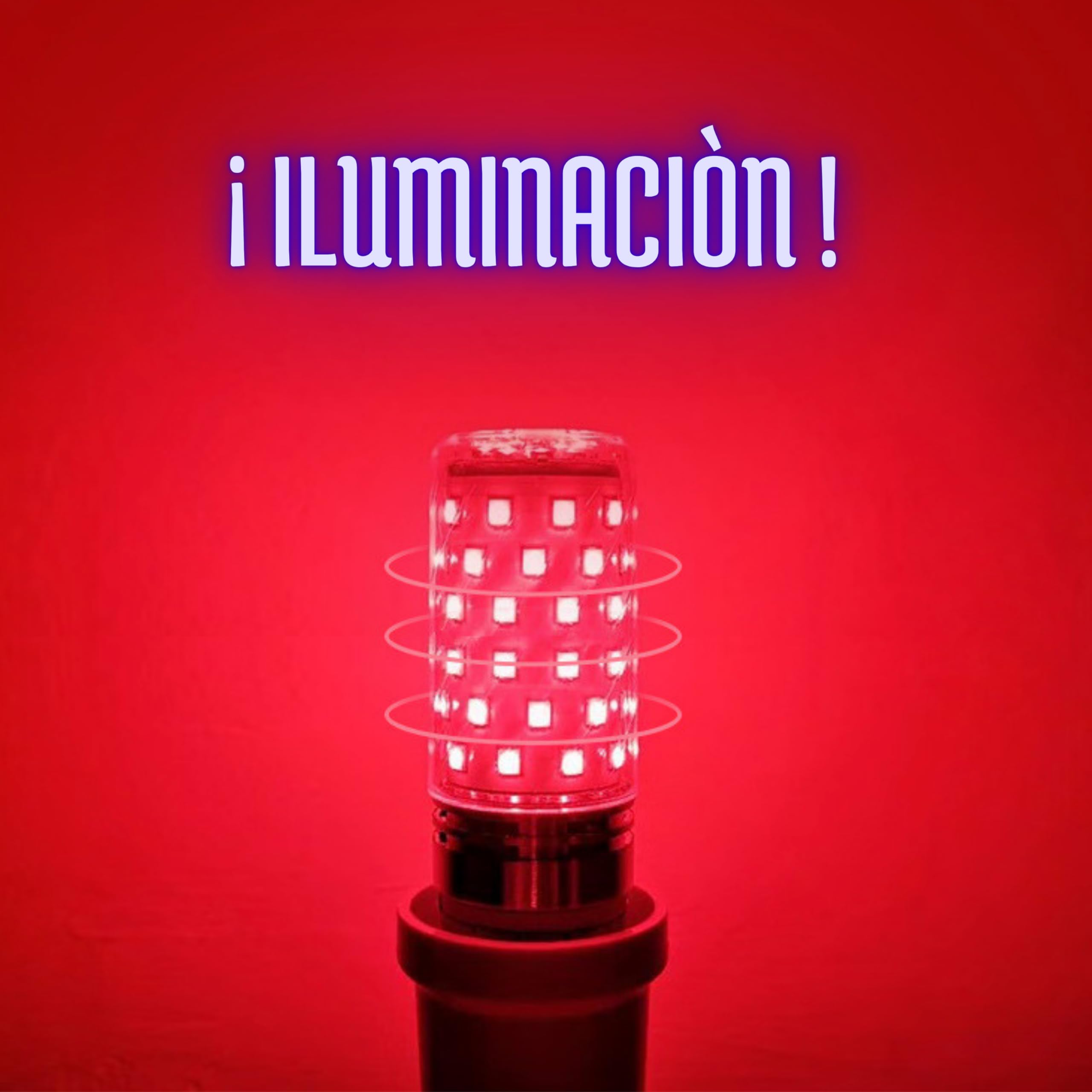 bombilla luz roj a