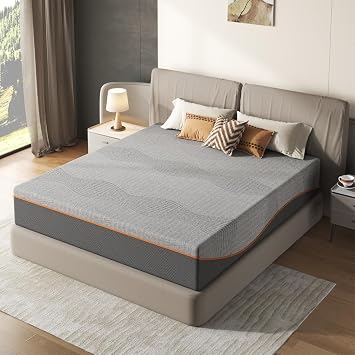 Twin Size Mattress,10-14 Inch Memory Foam Mattress, Fiberglass Free, Medium Feel, Breathable Cooling Layers, Certified Safe Materials 10" King
