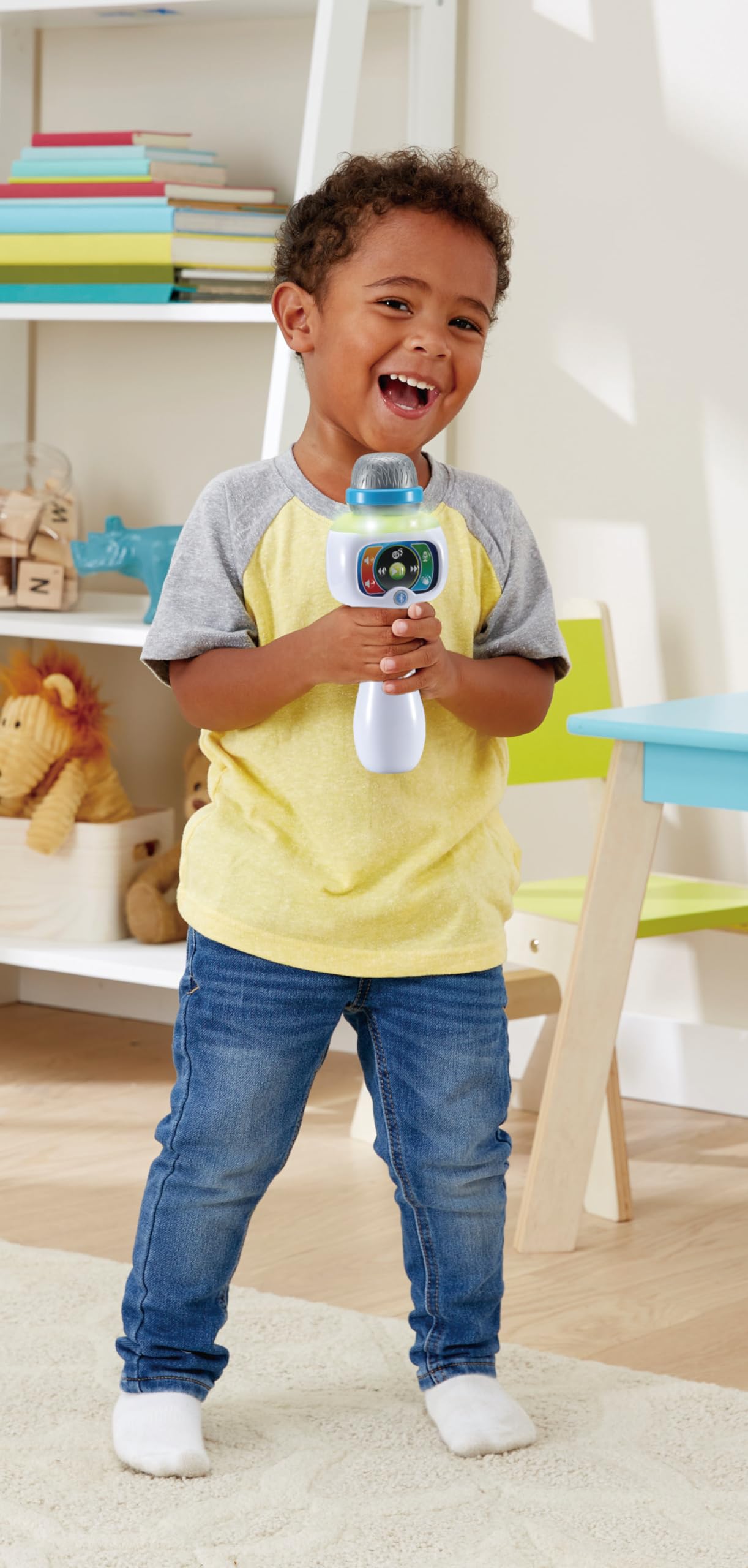 VTech - Micrófono Infantil Karaoke Canta Conmigo, Juguete para niños +2 años, Color Blanco, Versión ESP