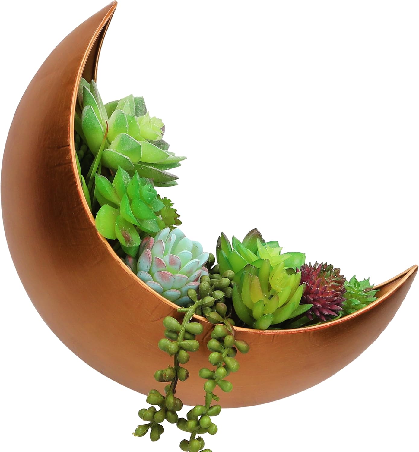 Wall Planter - Window Planter - Hanging Moon Planter - Boho Hanging Planters for Indoor Plants, Succulents, Air Plant, Cactus, Faux, Artificial Plants -Witchy Gifts for Women, Birthdays,Plant Lovers