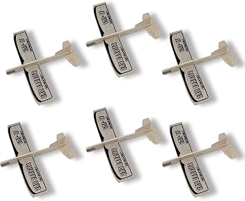Granite Mountain Products Balsa Wood Airplane Kits | Plane Toys Set - 6 Small Balsa Glider | Pack of 6 BalsaWood Airplane Gliders | Model Toy Plane Kit | STEM Projects, Outdoor Toys, Party Favors,