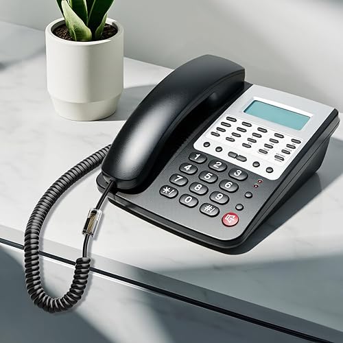 Miniatura 6 de Uvital Desenredador de cable telefónico (paquete de 10), cable de teléfono antienredos de teléfono giratorio de 360 grados, cable giratorio de línea