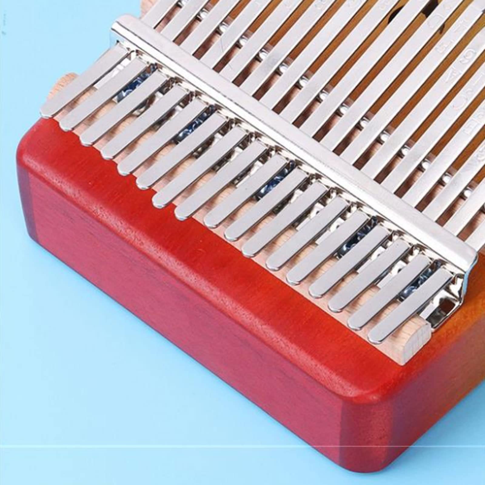 Exquisiter Klang Daumenklavier 17 Tasten, Holzhirschkopf und Schmetterlingsschnitzkörper, Musical, professionelles Anfänger-Fingerklavier Einfach zu Spielen