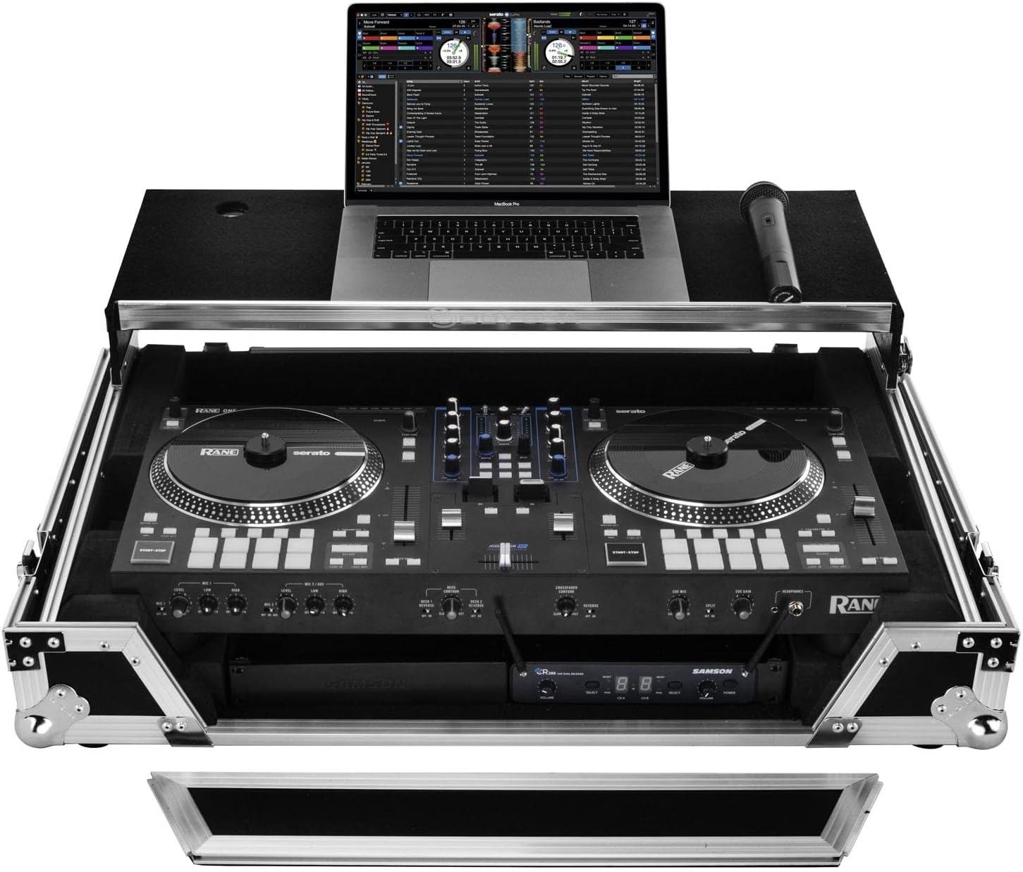 Odyssey Cases Rane One Flight Case with 1U Rack Space and Glide Platform
