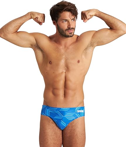 Arena Slip de Bain pour garçons Performance Puzzled Maillots de Bain athlétiques