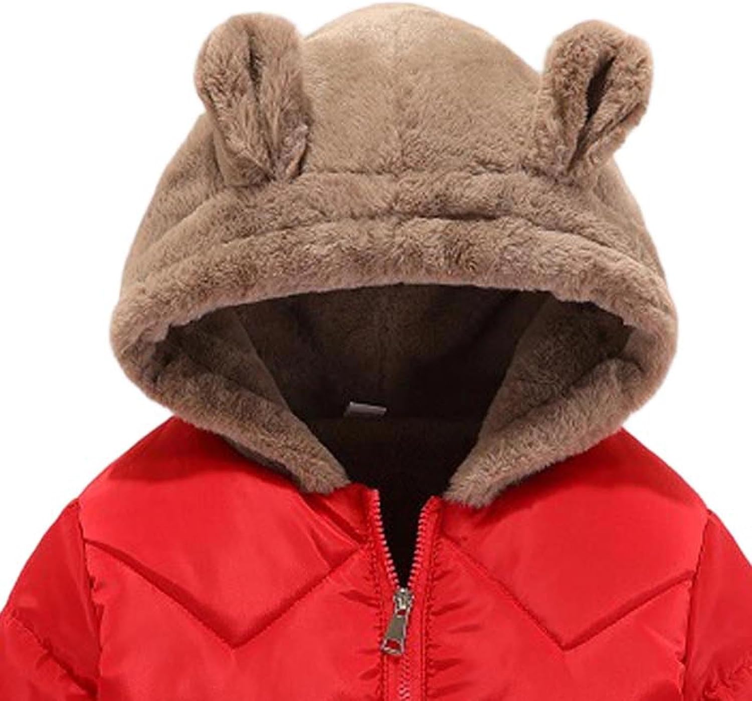 Girls Fleece Lined Hooded Puffer Jacket Winter Coat
