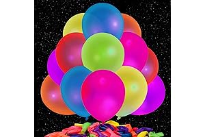LovesTown 50 Pack Vibrant Neon Glow Balloons