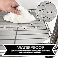 Vista 6 de Revestimiento de Estante de Alambre Alfombrilla de Estante de Rejilla de Alambre - Cubierta de Estante de Alambre Grueso - Revestimientos de Estante