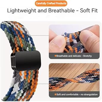バンド Xiaomi Smart Band 10/9/8ストラップに対応 ナイロン織りの交換用ストラップ 安全なバックル付き ソフトで通気性のある調節可能なリストバンド 男女兼用