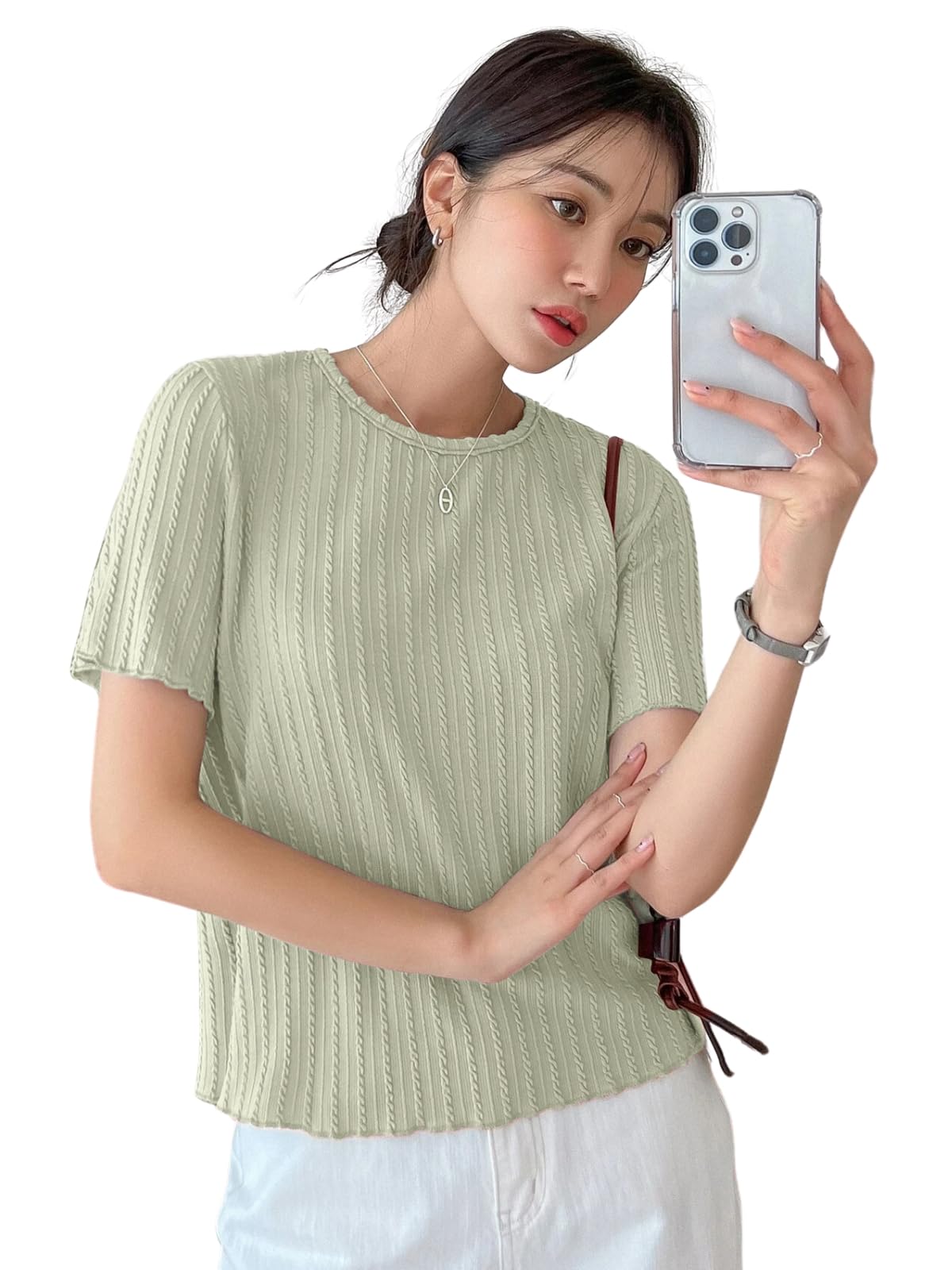 GRECIILOOKSWomen's Poly Cotton Regular Fit Crop Top, Loose Fit Oversized Shirts & Stylish Korean Tank Tops for Summer Wear (Available in Plus Size and Combo Pack of 2)