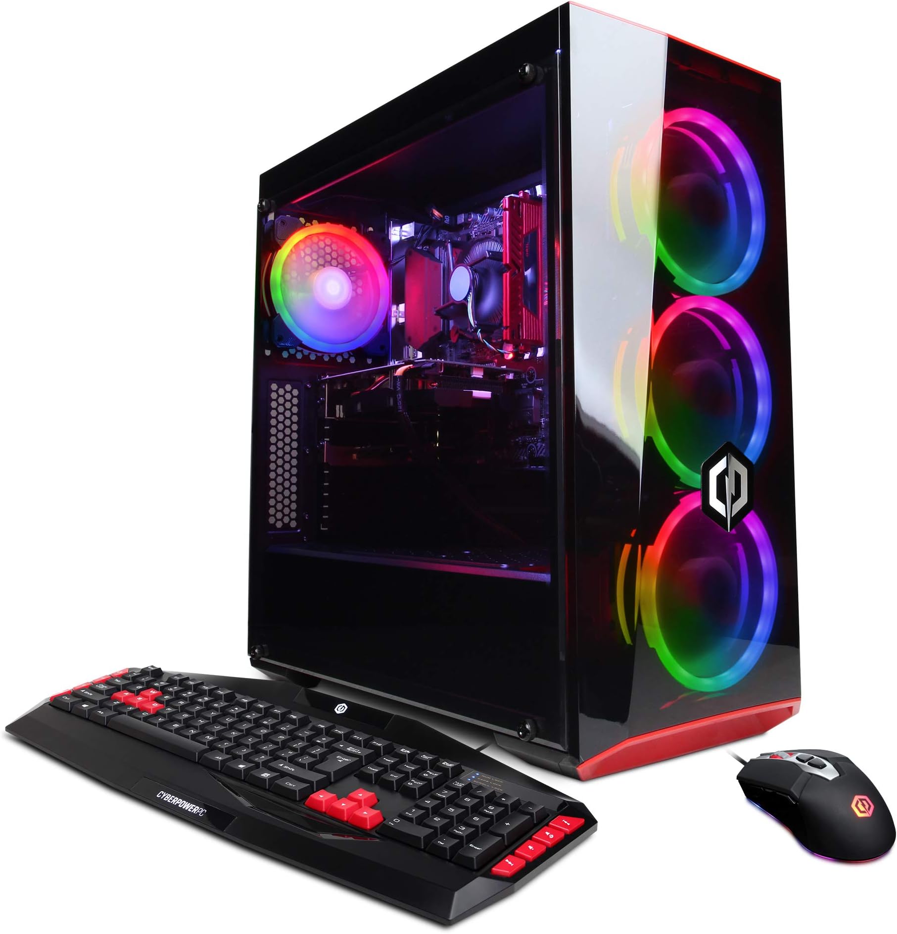 CyberpowerPC Gamer Xtreme VR Gaming PC, Intel Core i5-9400F 2.9GHz, NVIDIA GeForce GTX 1660 6GB, 8GB DDR4, 120GB SSD, 1TB HDD, WiFi Ready & Win 10 Home (GXiVR8060A7, Black)