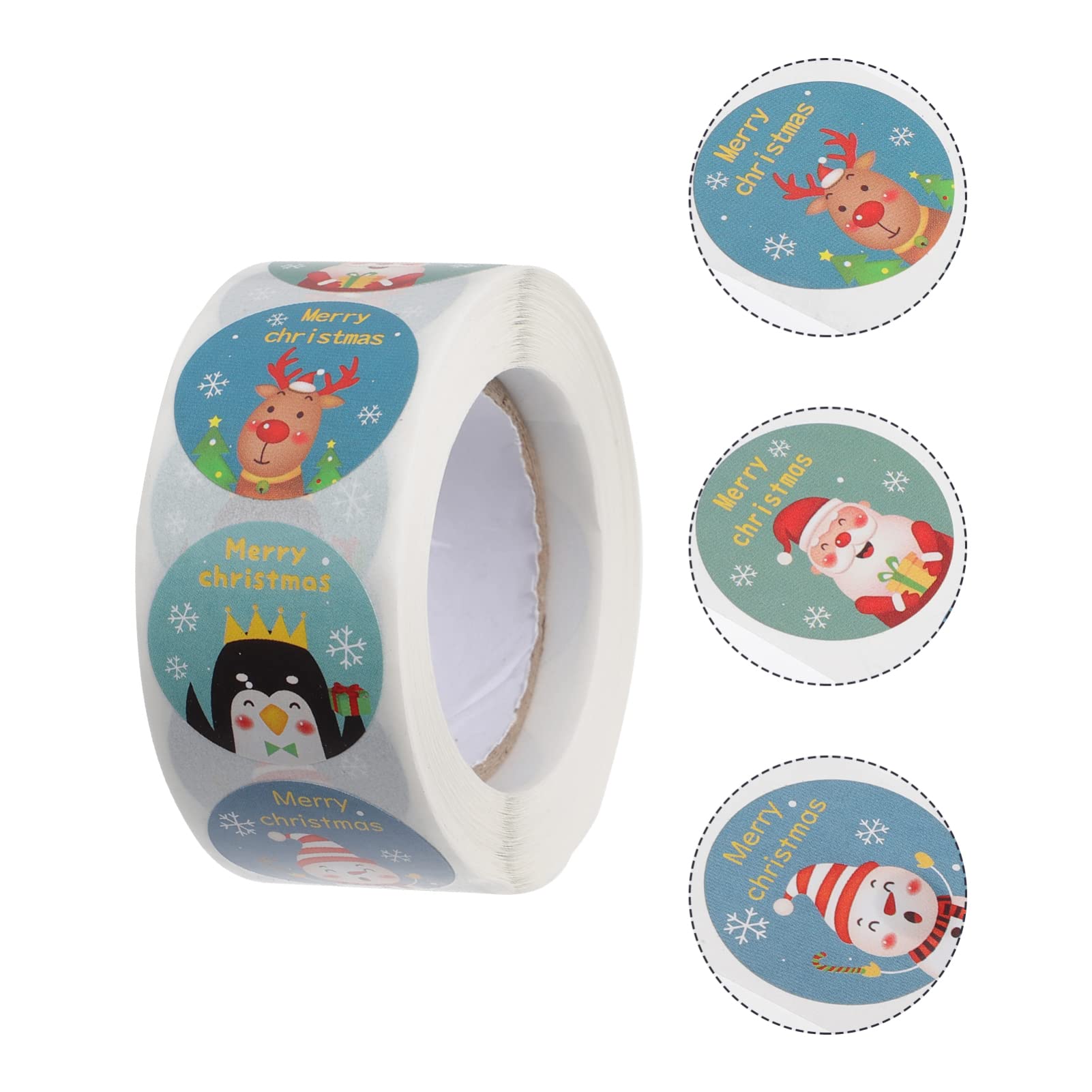 MAGICLULU 6 Adesivi Natalizi Per Regali e Decorazioni Etichette Adesive Per Buste Biglietti e Scatole Design Diversificati e Facili Da Applicare Per Natale