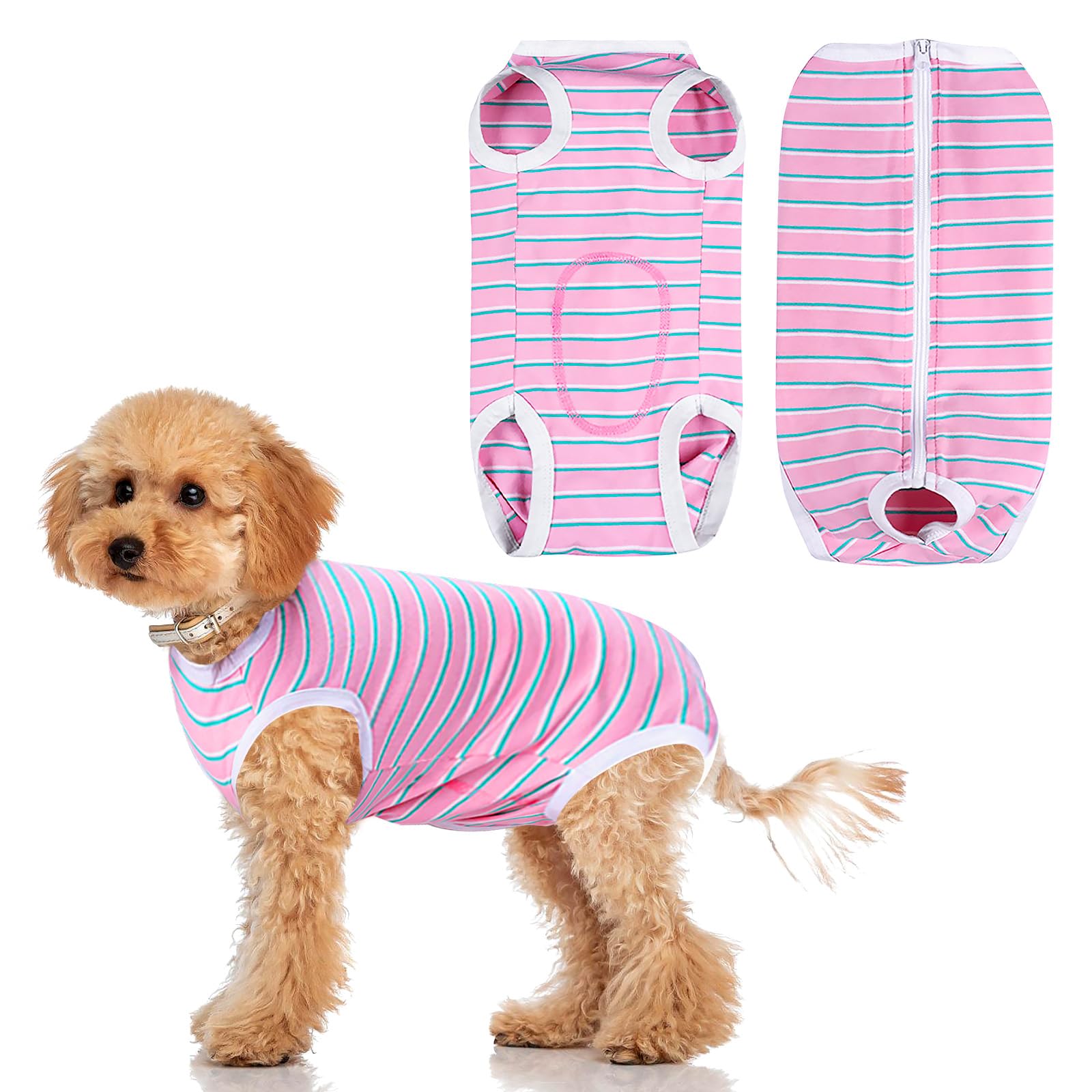 Body para perros después de la operación, traje de recuperación para perros después de la castración, para perros después de la castración, antifugas, traje de recuperación con cremallera, alternativa