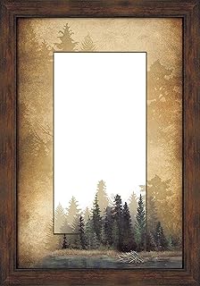 Wild Wings Misty Forest Large Decorative Mirror by Bob Metropulos