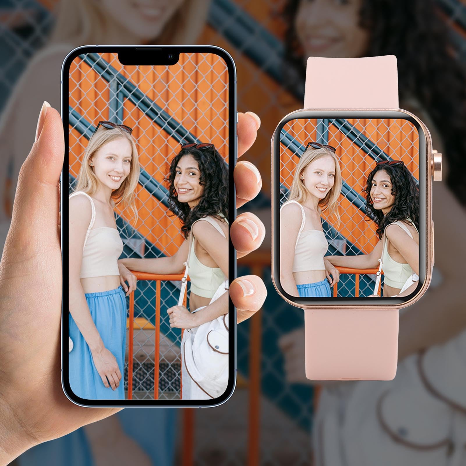 Garsent Smart Watch, Tracker Fitness z 1,91 -calowym Ekranem Dotykowym HD, 8+12 Trybów Sportowych, IP67 Waterproofing Smartwatch, Wsparcie Bluetooth Call Photo Nagrywanie Wideo dla