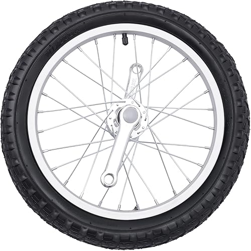 Miniatura 8 de CNCEST Monociclo de rueda de 16 pulgadas con llanta, marco de acero unisex y rueda de aleación, monociclo al aire libre, asiento ajustable, para