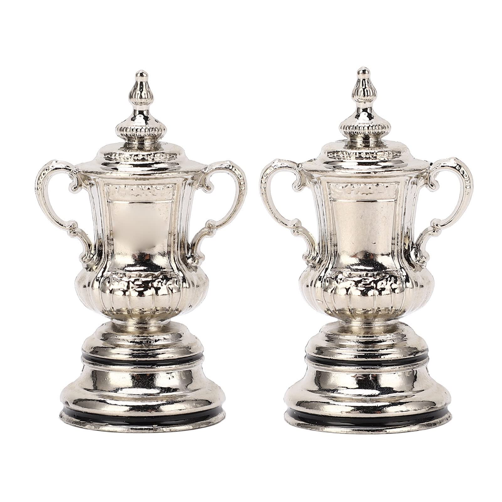 Trofea z Nagrodami, Wysoka Symulacja Metalowych Trofeów Piłkarskich Ozdoby Decor Mini Gra w piłkę nożną Puchar Trofeum Model na stół, Stolik Nocny, Półka na Książki, Salon