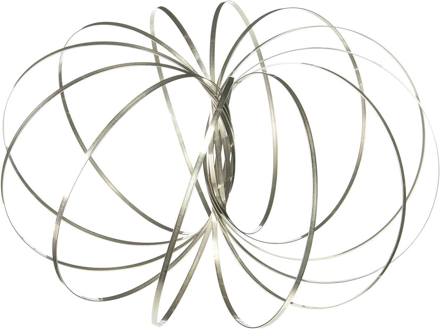 EllaraFlow Ring Kinetic Spring Toy 3D Sculpture Ring (Gold)