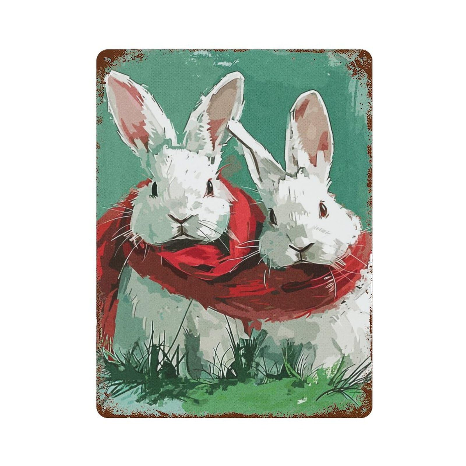 Bunny Sweet Retro Metal Sign 15.7"x11.8", for Garage, Bar And Workshop Decor, Shabby Chic Decor