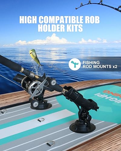 Vista 46 de Highpi Inflatable Stand Up Paddle Board for Youth and Adults – Wide Sup with Premium Accessories, Blow Up Paddleboard for Surfing, Fishing, Yoga &