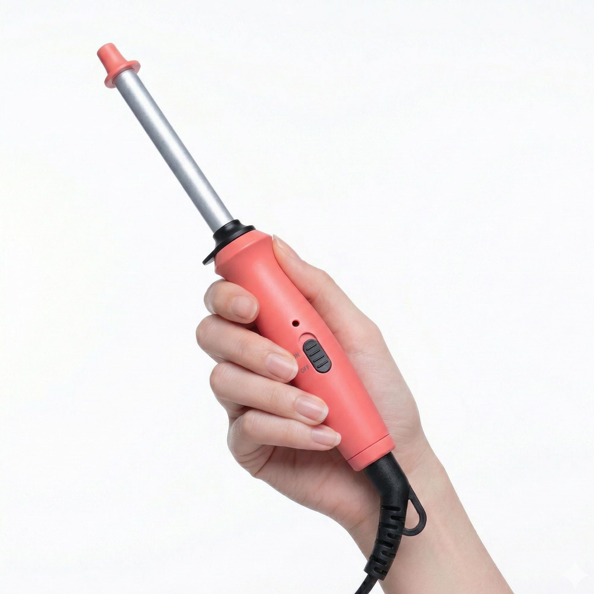 3/8 Inch Ceramic Curling Iron, Mini Travel Curling Wand