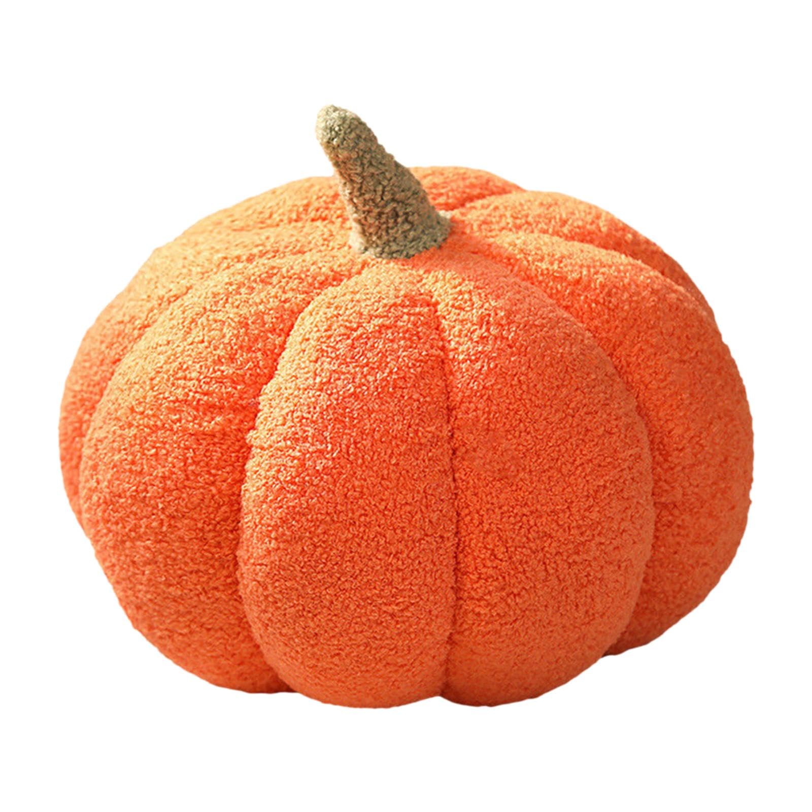 Halloween Pumpkin Pillows Plush Decorative Sofa Cushion for Car Bedroom Sofa Orange-image-20