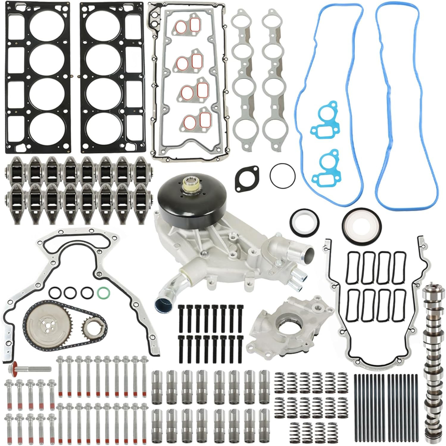 12482063 Mechanics Stage 2 Cam Lifters Timing Chain Kit Replacement for LS L92 L99 4.8L 5.3L 6.0L 6.2L 1999-2007 Replacement for E1840P