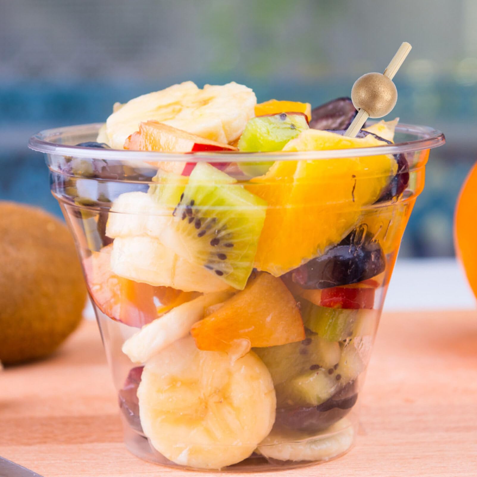 Operitacx 200pcs Decorative Fruit Picks and Cocktail Toothpicks Reusable Skewers for Appetizers Desserts and Drinks for Parties and Gatherings