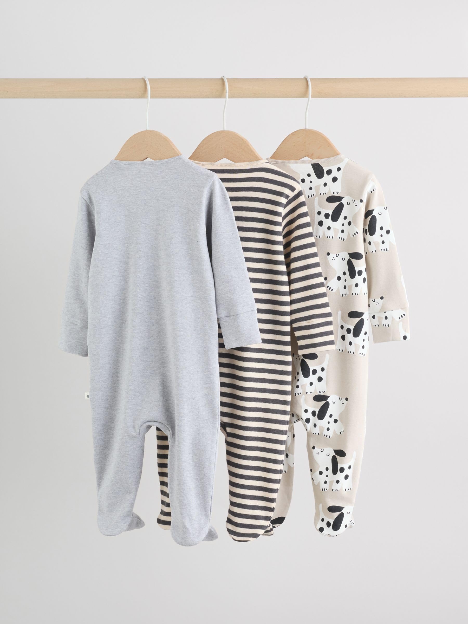 NEXT Baby Jungen 100% Baumwollschlafanzüge im 3er-Pack