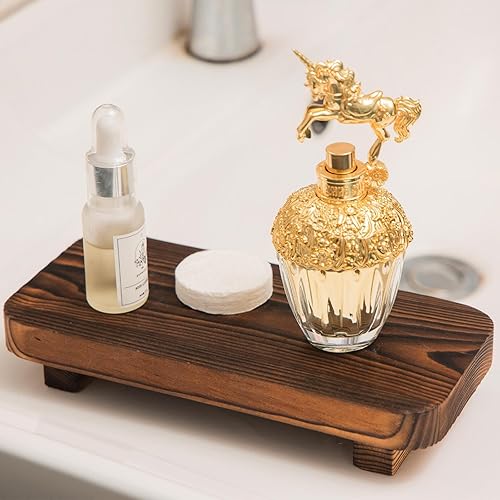 Miniatura 5 de Elevadores de Madera para Exhibición Decorativa, Decoración de Encimera de Baño, Bandeja para Jabón de Platos, Bandeja de Madera para Encimera de