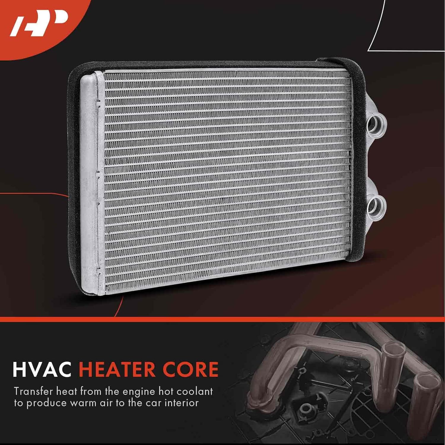 A-Premium HVAC Heater Core Compatible with Toyota Sequoia 2001-2007 V8 4.7L, Tundra 2003-2006 V6 3.4L/4.0L, Replace# 87107-0C020