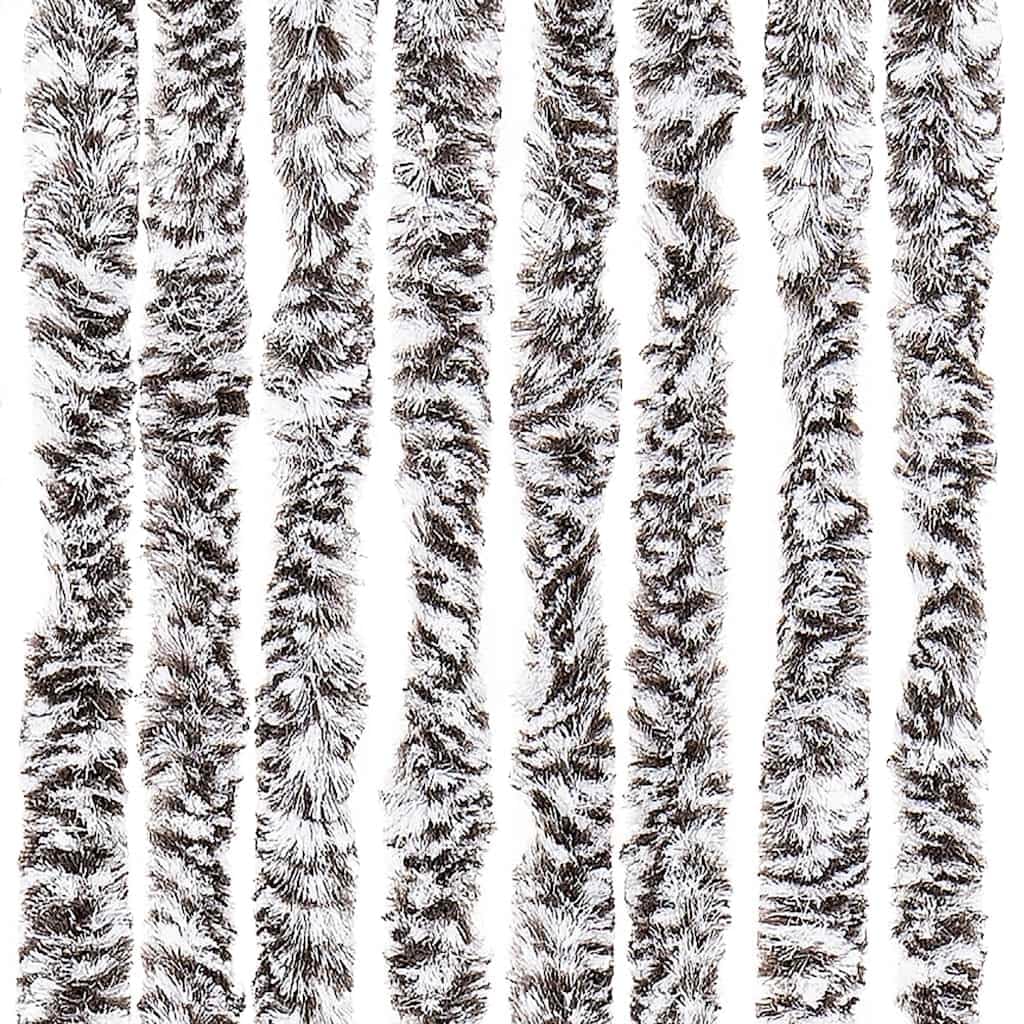 Zasłona moskitiera szenilowa brązowa i beżowa 90x220 cm