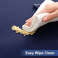 Vista 9 de homing Rectangle Table Cloth Cover, Waterproof Polyester Elastic Fitted Tablecloth, Fits for 6 Foot Folding Tables, Washable Table Protector for