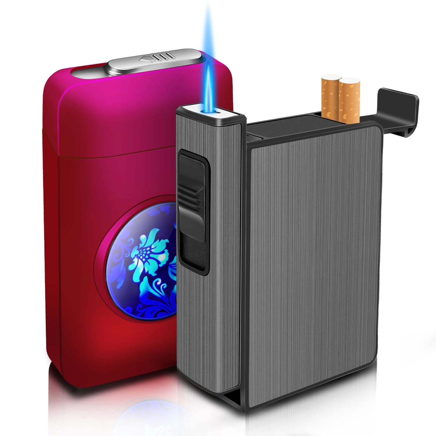XLIGHTER XL501+XL666 Cigarette Case with Lighter, Gifts