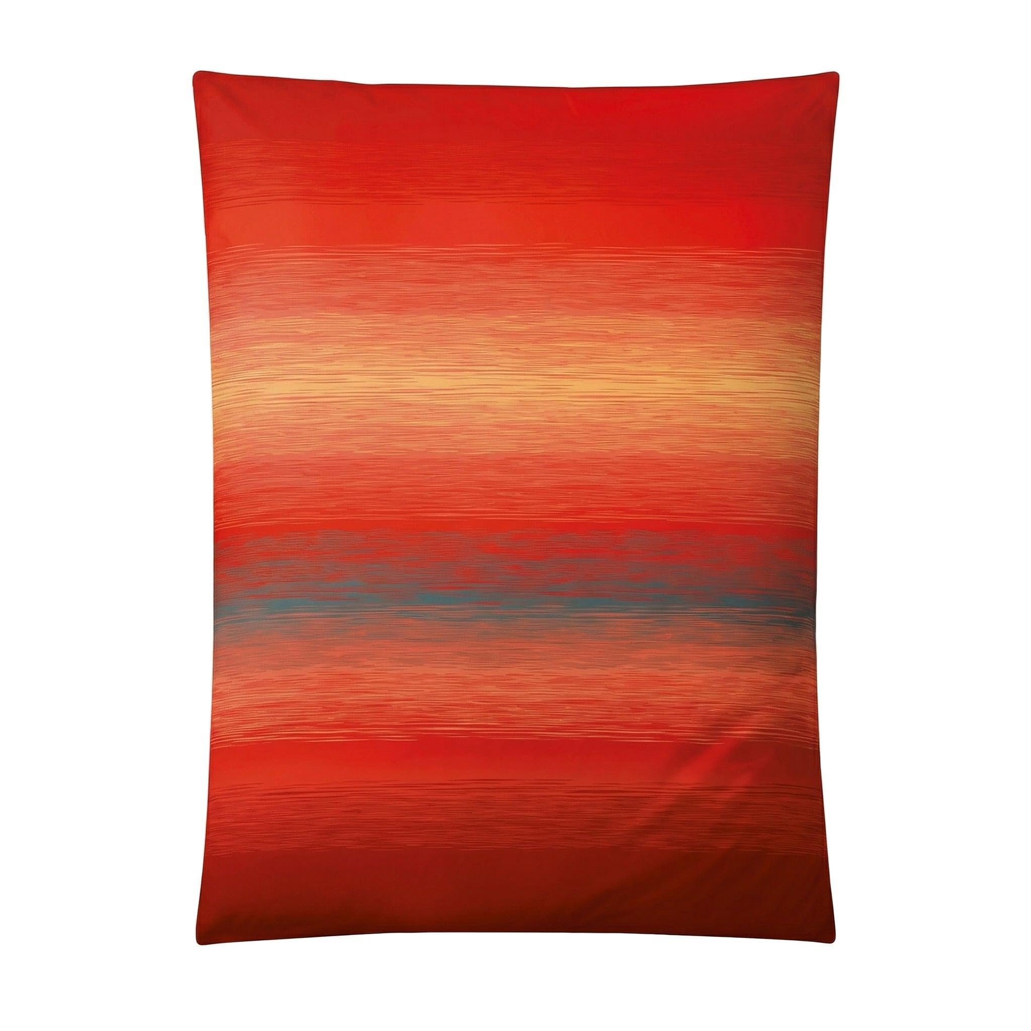 Kleine Wolke 6176455952 Bettwäsche Chicago, Maße: 135 x 200 cm und 80 x 80 cm, Farbe: Paprika