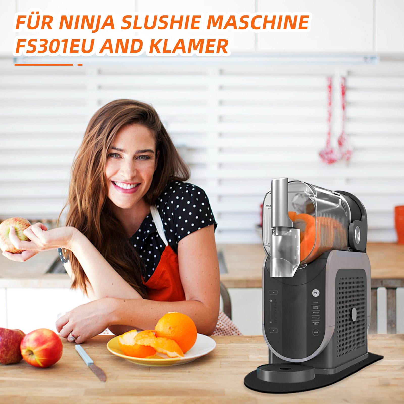 KXVXXV Tavola scorrevole per macchina Ninja Slushie FS301EU e KLAMER Slush Machine, accessori per macchina KLAMER Slush e Ninja Drink Maker, cuscinetto scorrevole con 2 cucchiai da caffè, 1 panno